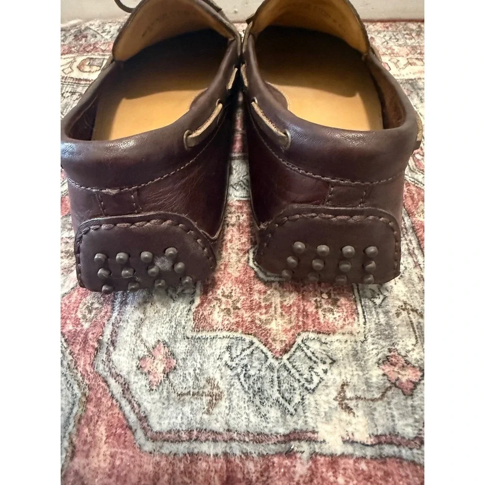 Cole Haan Grant Canoe Camp Moc Mens 9.5M Brown Leather Driving Loafers C12126